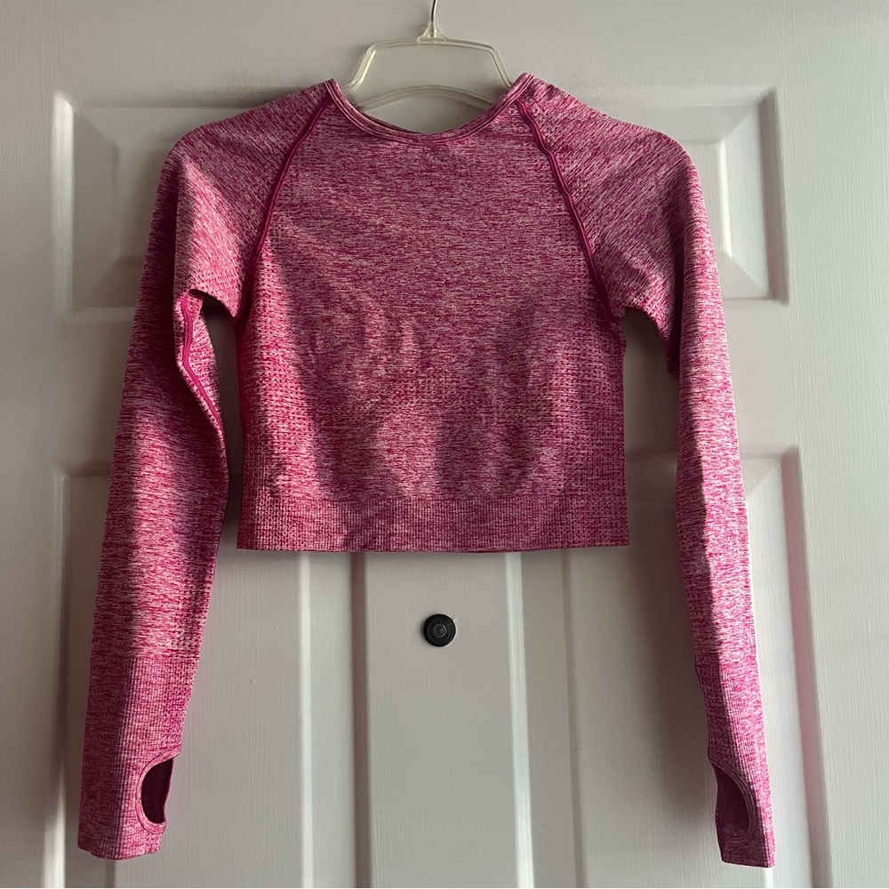PINK Victoria’s Secret Seamless Cropped Workout Top Size S Small
